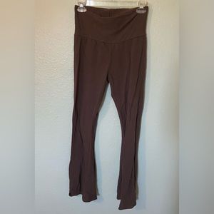 Brown Flare Leggings